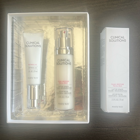 Mary Kay Clinical Solutions Set Retinol 0.5 and 2x Calm + Restore Facial Milk - Picture 1 of 2